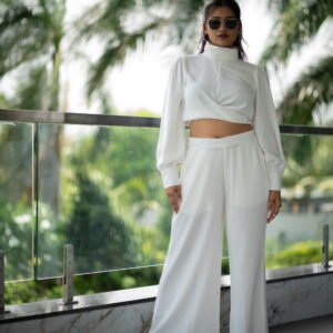 Pristine Duo Co‑Ord Set – White by KrazyThread